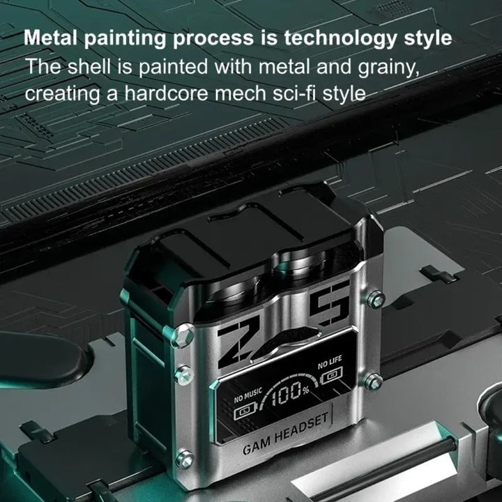 M25 TWS best earbuds with LED Digital Display - Bluetooth 5.3 Headphones, Touch Control & Noise Reduction Stereo Sound