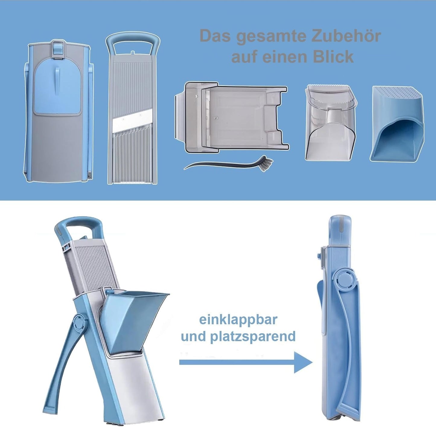 ABUP-Food Chopper Kitchen Accessories Mandoline Slicer,Vegetable Slicer Cutter Dicer Fruit,French Fry