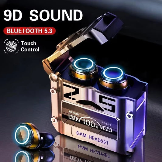 M25 TWS best earbuds with LED Digital Display - Bluetooth 5.3 Headphones, Touch Control & Noise Reduction Stereo Sound